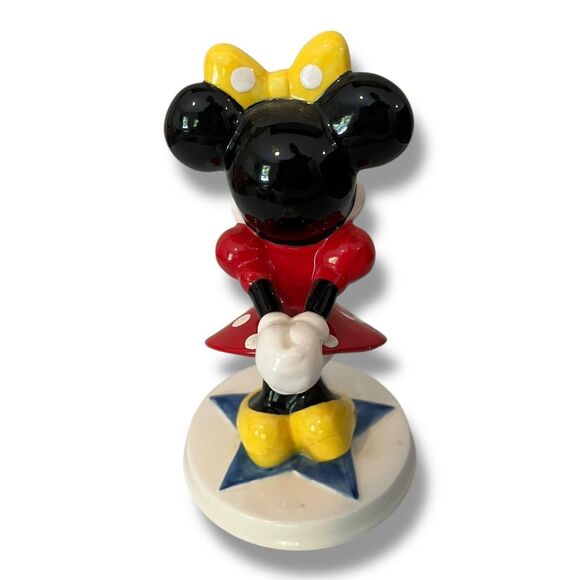 Vintage 90’s Minnie Mouse Ceramic Figurine Collectible Schmid - Picture 3 of 8